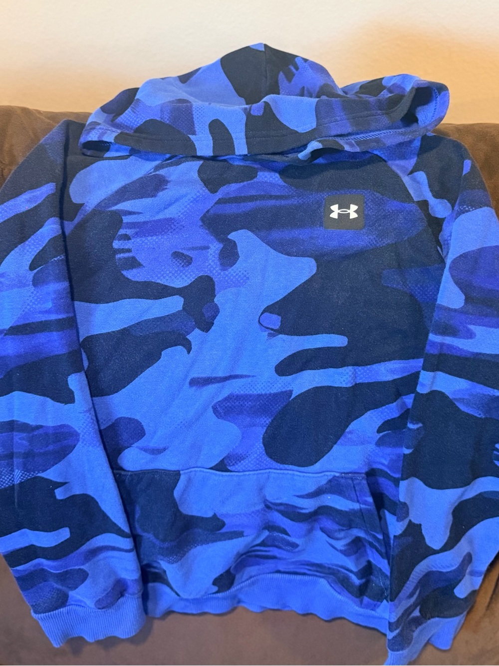 Under Armour Blue & Black Camo Hoodie